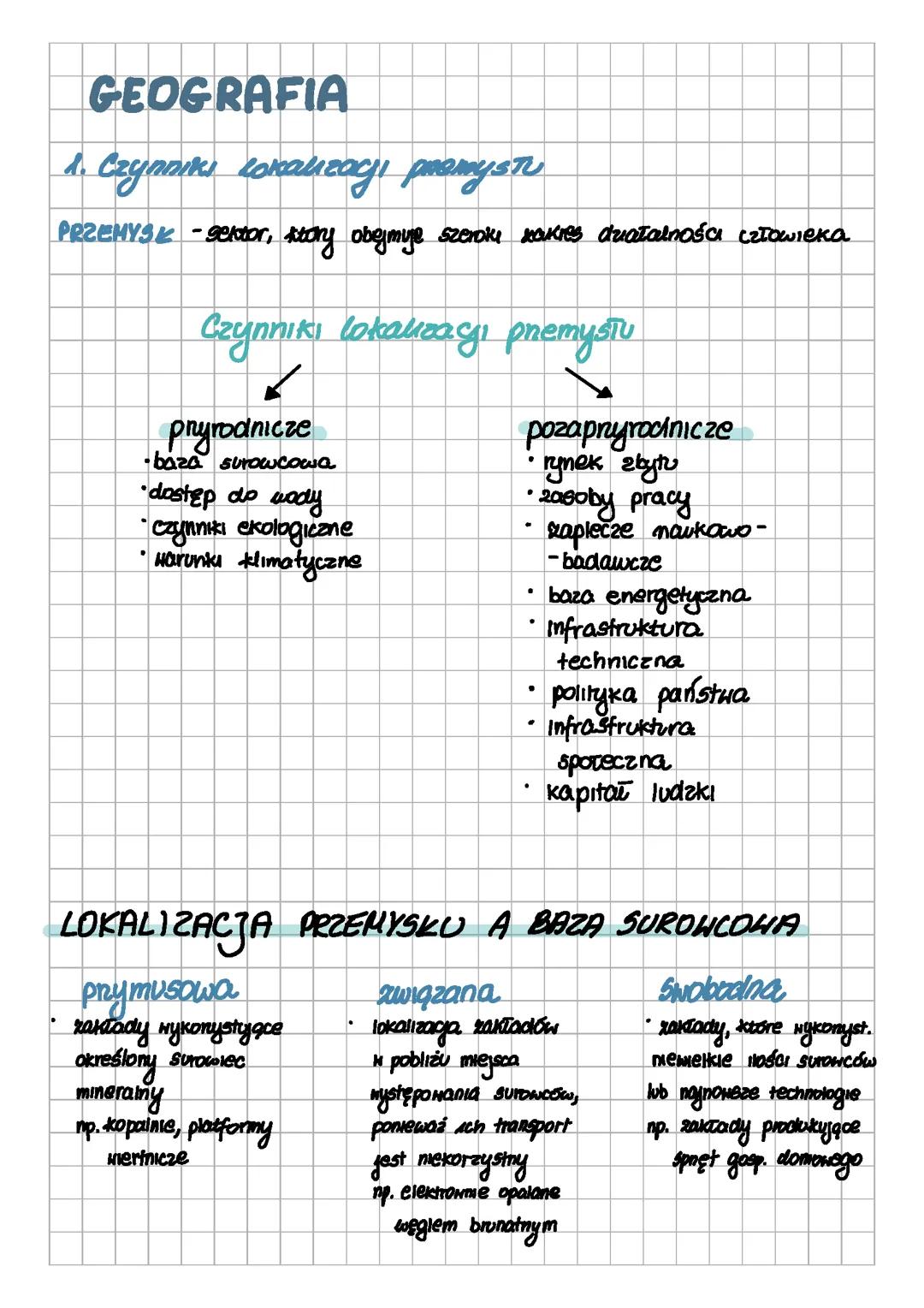 Geografia - Przemyśl cały dział
