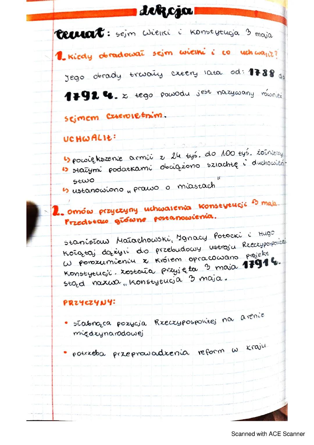 Sejm Wielki i Konstytucja 3 Maja