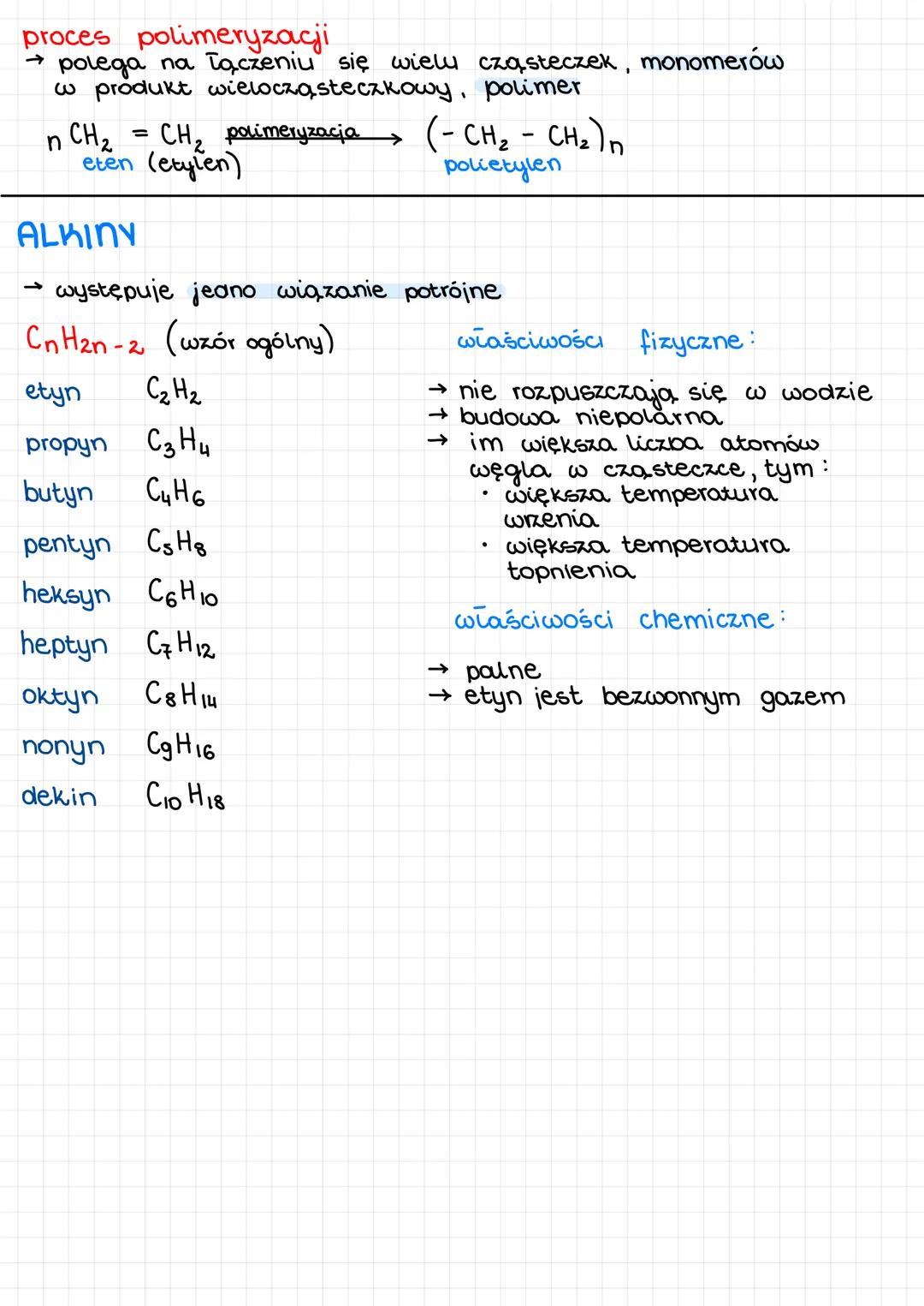 # WĘGLOWODORY ALIFATYCZNE
→ węglowodory nasycone (alkany)
→ węglowodory nienasycone (aukeny i alkiny)
# WĘGLOWODORY AROMATYCZNE
→ benzen