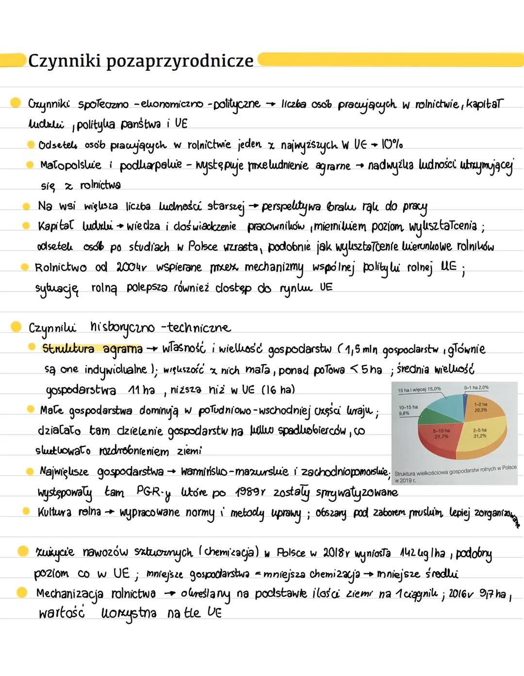 Warunki rozwoju rolnictwa
Polska wiodącym producentem żywności w UE dzięki wsparciu z funduszy wspólnotowych
Czynniki przyrodnicze
Uwarunkow