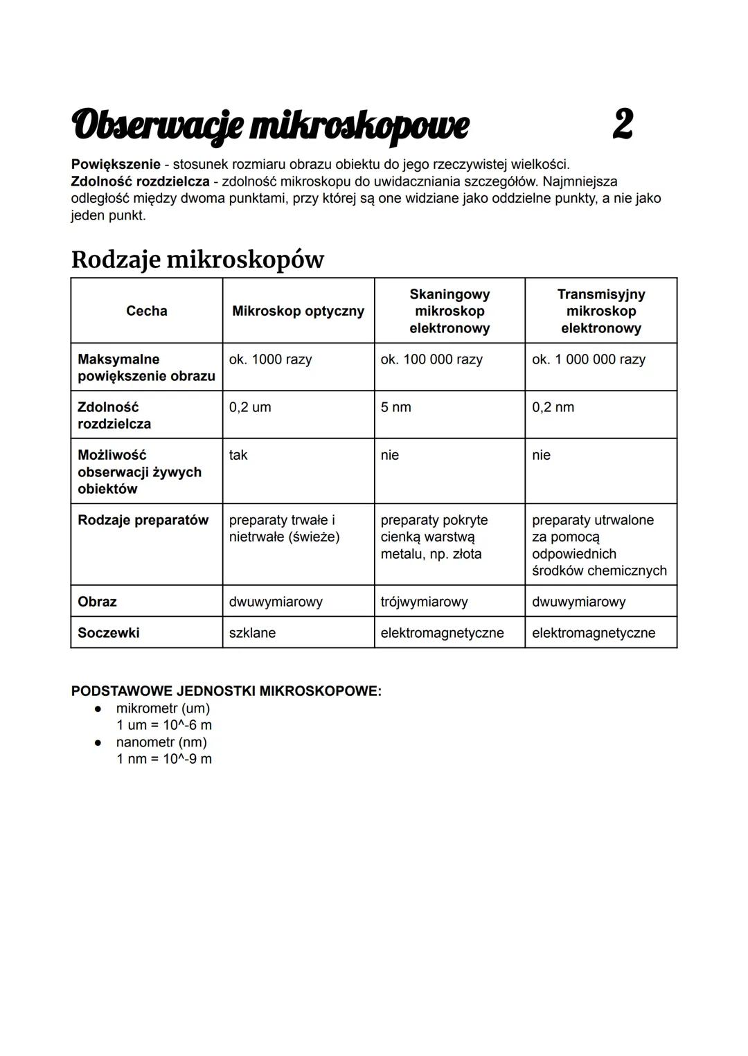 # Metodyka badań biologicznych
1
Obserwacja - prowadzenie badań, w których badacz nie ma wpływu na obserwowany organizm,
czy proces, jedynie