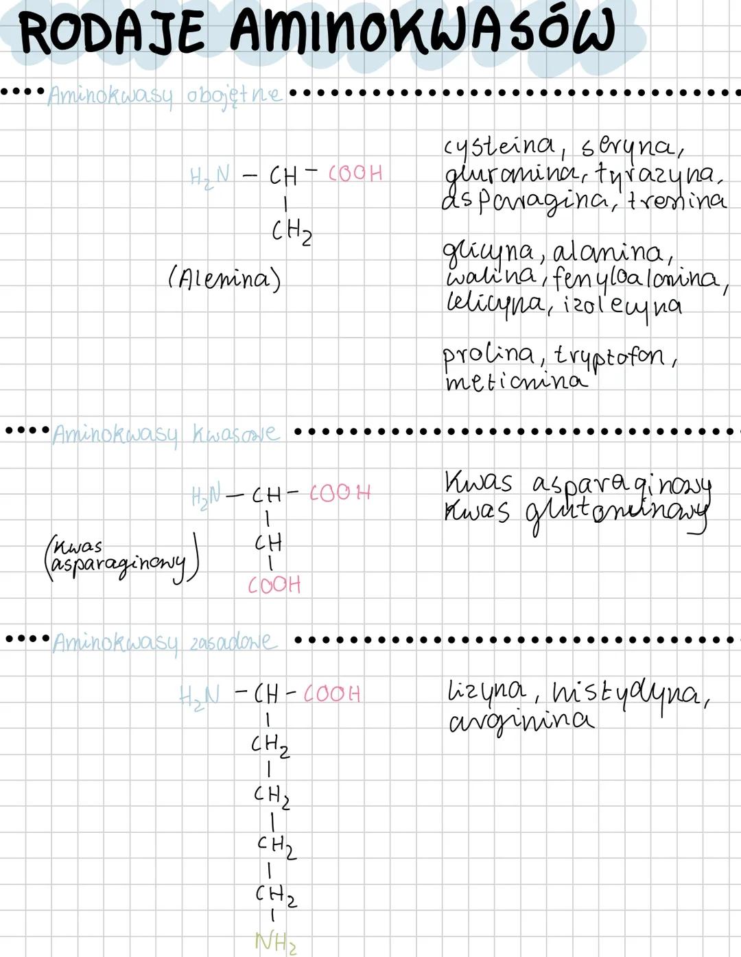 # AMINOKNASY
Budora i funkcje białek
• Cechą charakterystyang aminokwasów jest obecność
dwóch grup funkcyjnych
$
\longrightarrow$ grupa z