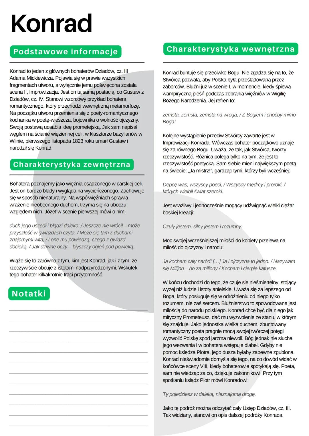 Dziady III
Adam Mickiewicz
Geneza utworu
Adam Mickiewicz, z powodów do dzisiaj nie do końca
wyjaśnionych, nie wziął udziału w powstaniu list