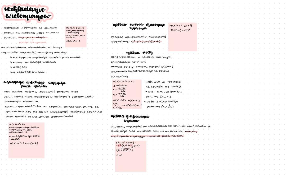 Rozkładanie wielomianów