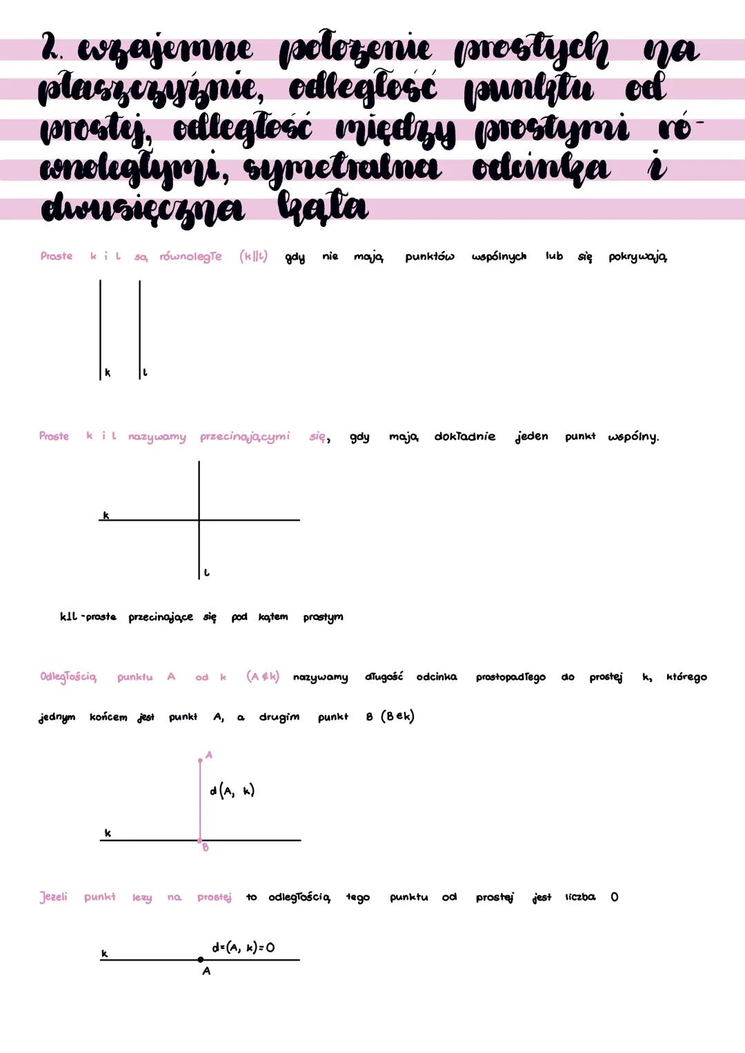 # 1. punkt, prosta, oelcinek, półprosta,
Gat, figura evypukła, figura ograni-
zona
Odcinkiem o końcach A, B nazywamy figurę utworzong z pun