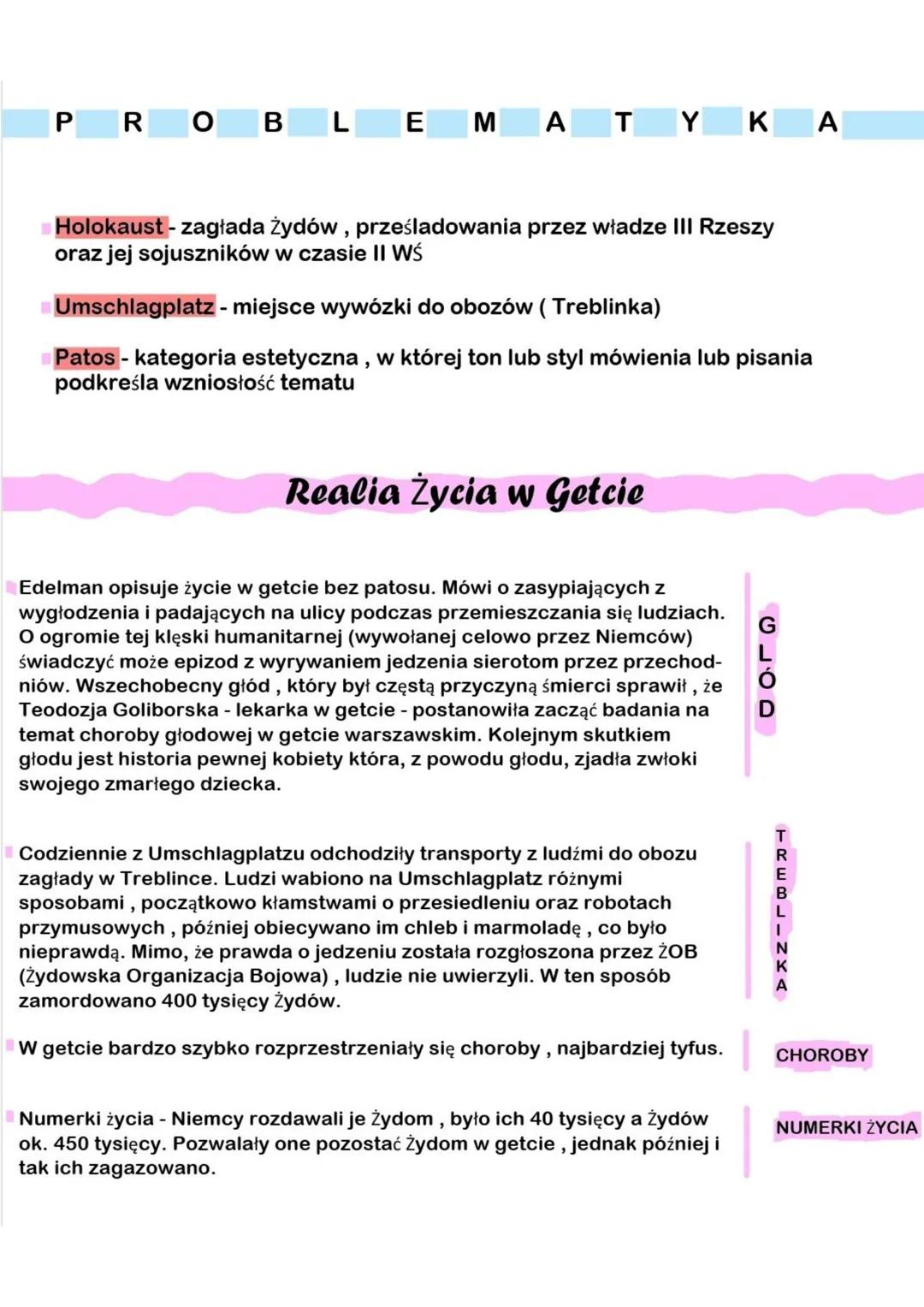 ZDĄŻYĆ PRZED PANEM BOGIEM
Hanna Krall
G E
N E
Z
A
"Zdążyć przed Panem Bogiem" to reportaż, wywiad jaki Hanna Krall
przeprowadziła z Markiem