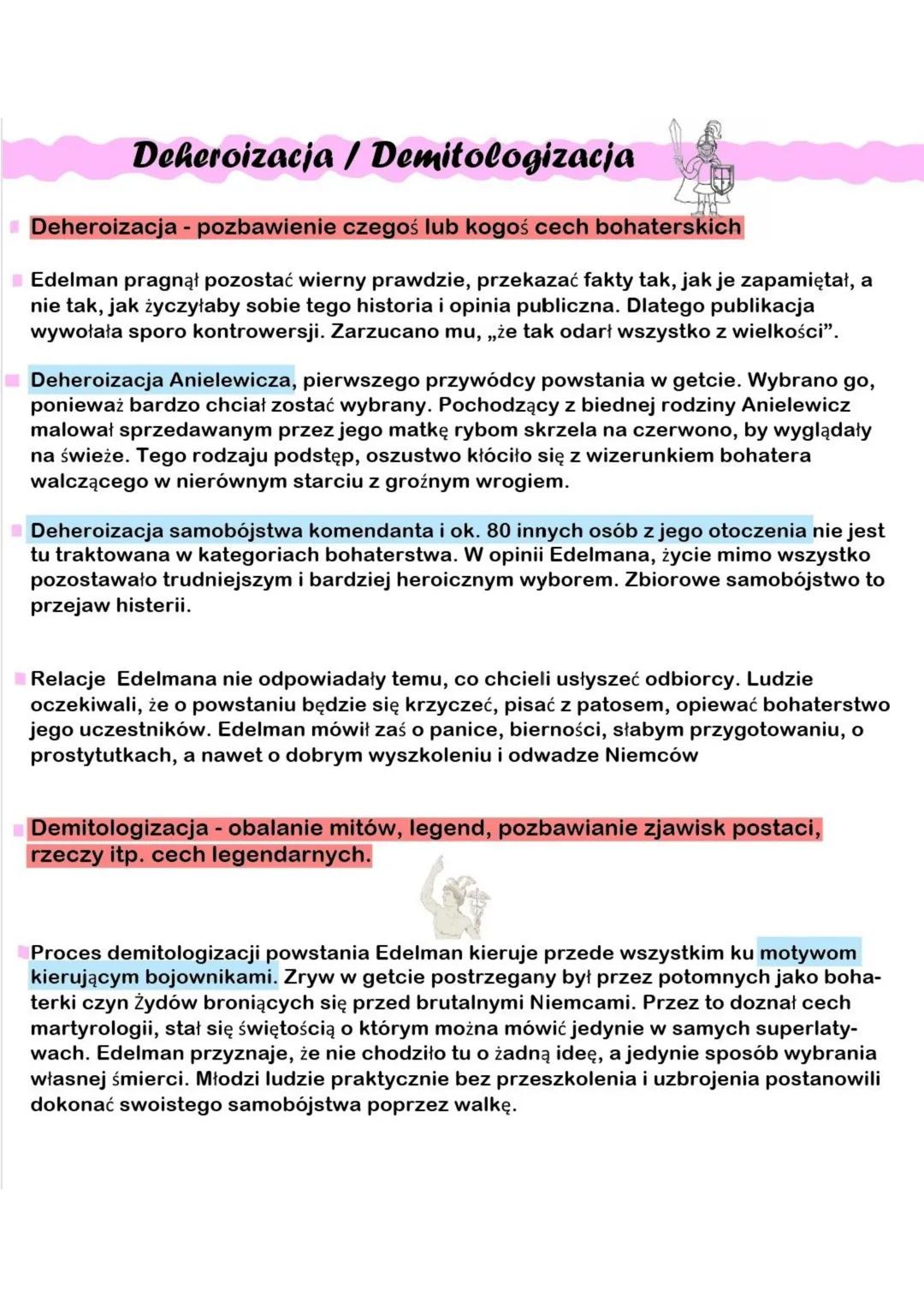 ZDĄŻYĆ PRZED PANEM BOGIEM
Hanna Krall
G E
N E
Z
A
"Zdążyć przed Panem Bogiem" to reportaż, wywiad jaki Hanna Krall
przeprowadziła z Markiem