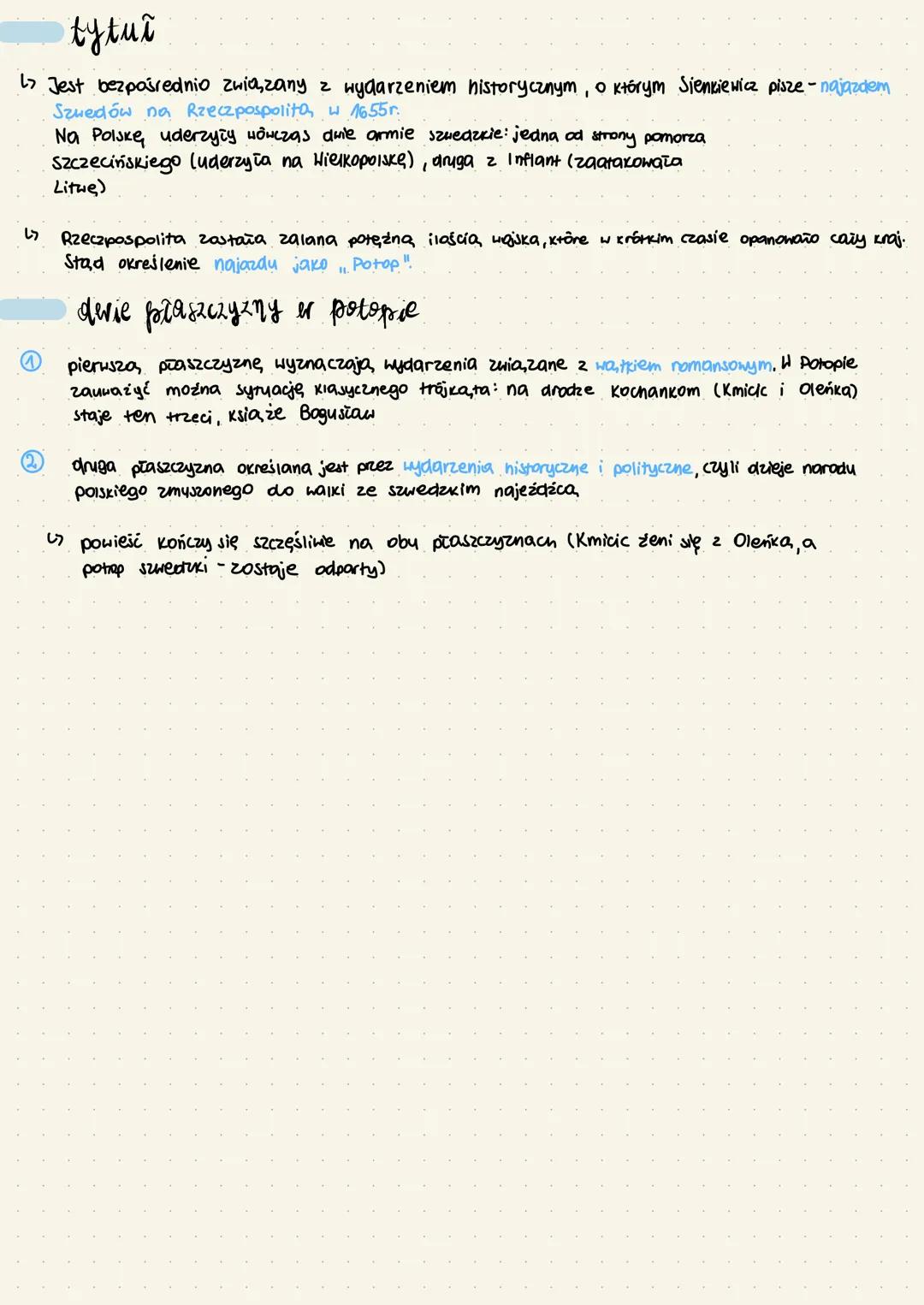 # Pot op
HENRYK SIENKIEWICZ
czas i miejsce akcji
→ 10HA 1655-57
podczas najazdu szwedzkiego na tereny Rzeczpospolitej. Hydarzenia abejmu