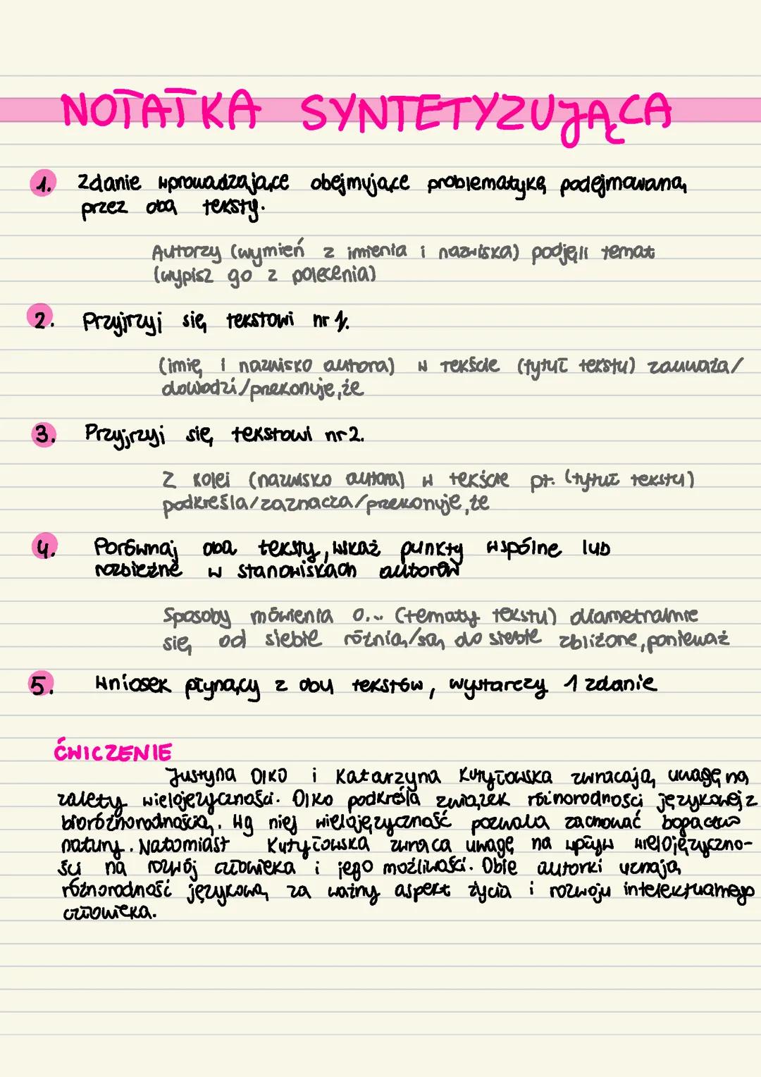 Notatka syntetyzująca