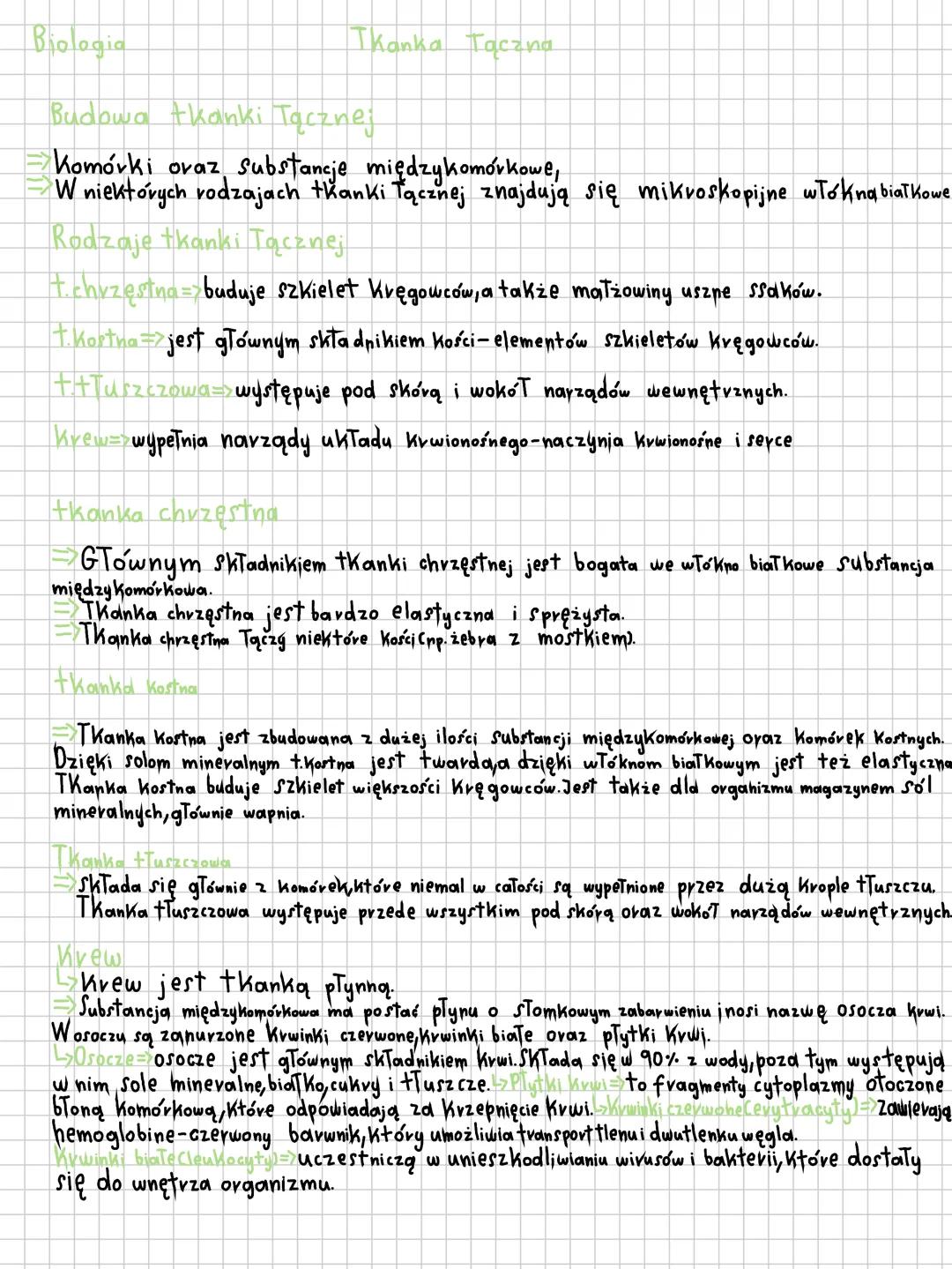 # Biologia
# Thanka Tączna
## Budowa tkanki Tącznej
- Komórki oraz substancje międzykomórkowe,
- W niektórych rodzajach tkanki Tącznej zn
