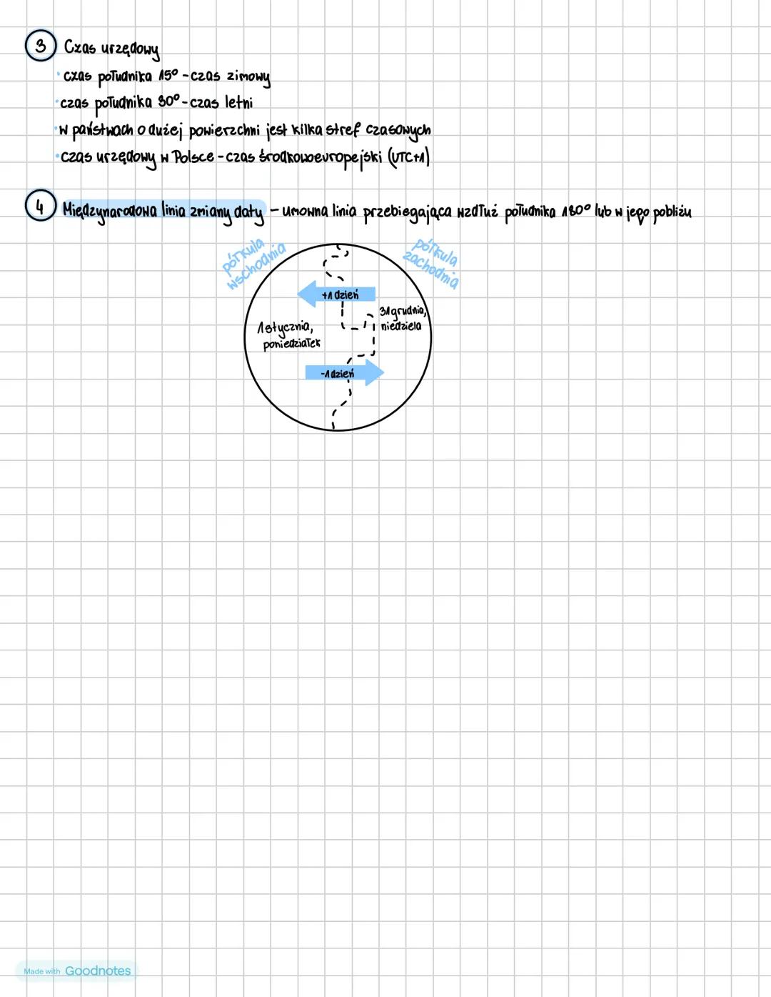 # CZAS NA ZIEMI
① Czas słoneczny (miejscowy, lokalny)
- moment górowania Słońca jest wyznaczany przez południe słoneczne (godzina 12)
- cz