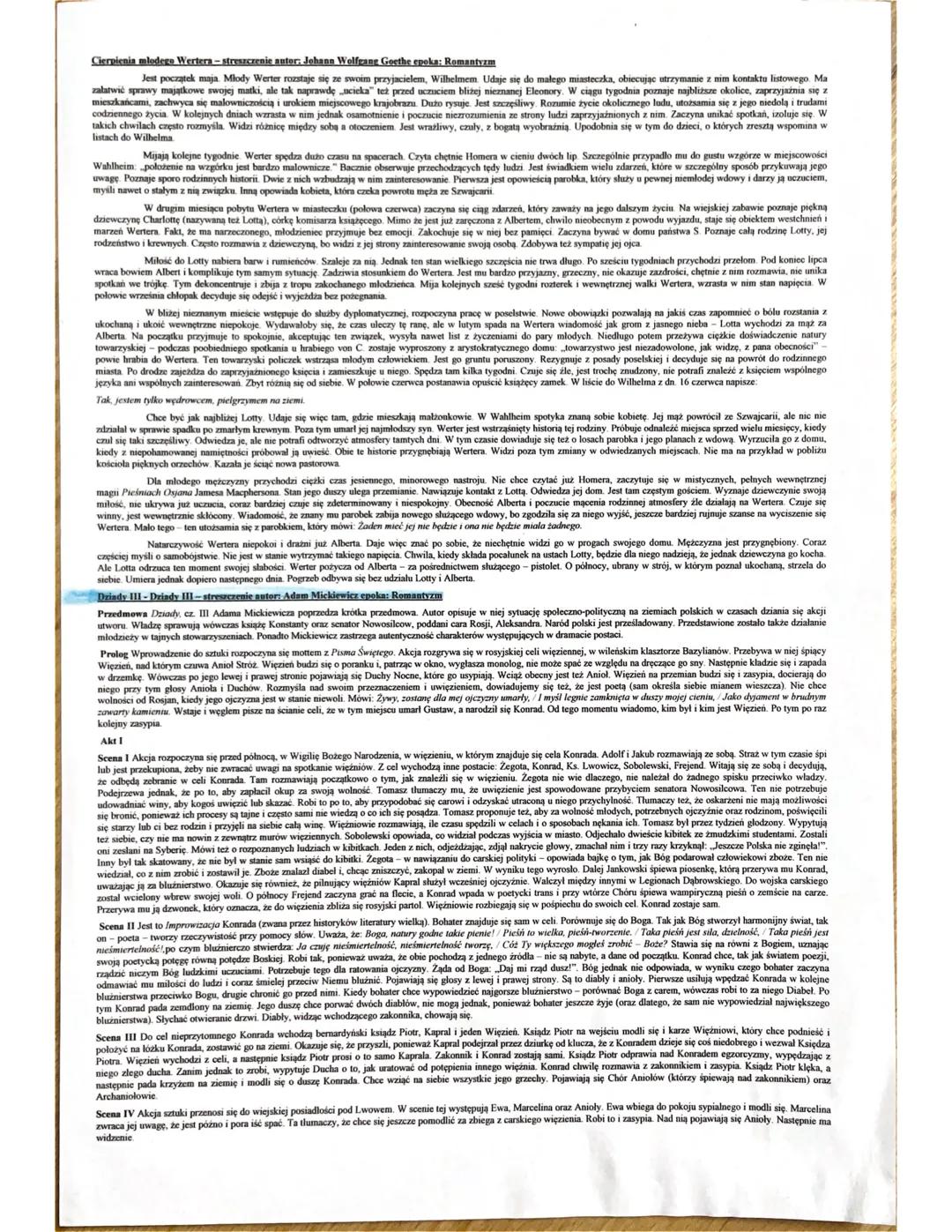 Cierpienia mlodego Wertera-streszczenie autor: Johann Wolfgang Goethe epoka; Romantyzm
Jest początek maja. Młody Werter rozstaje się ze swoi