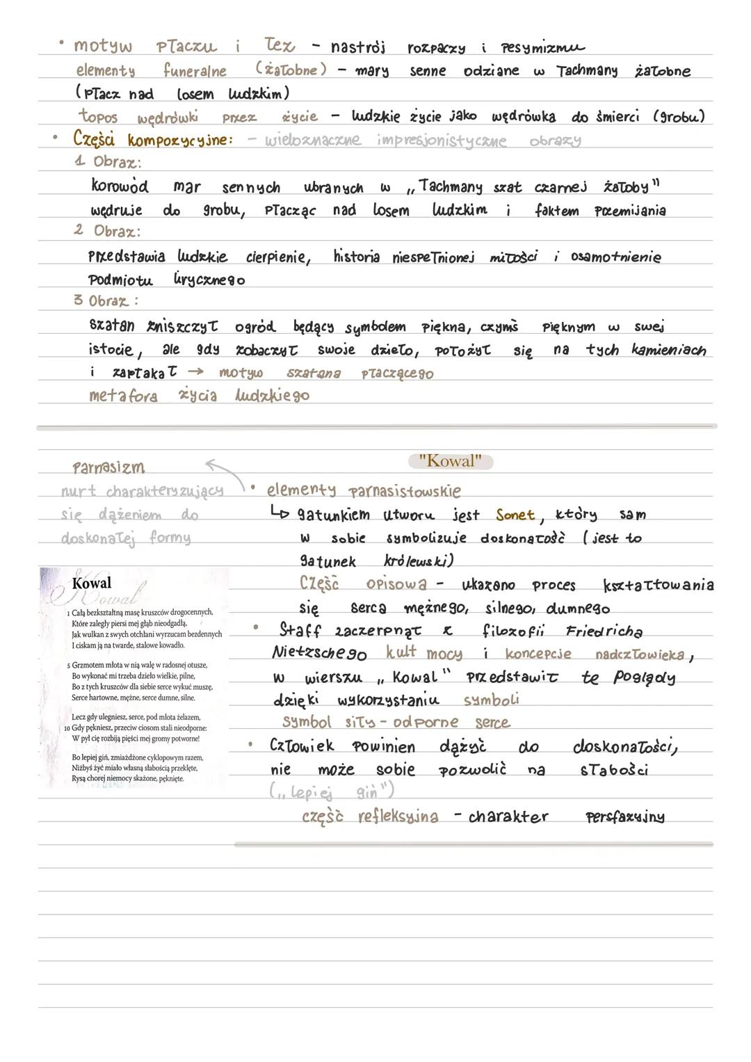 Leopold Staff
Poeta trzech pokoleń
Najmłodszy przedstawiciel liryki młodopolskiej
technika
impresjonistyczna
obrazy symboliczne /
ها
wielozn