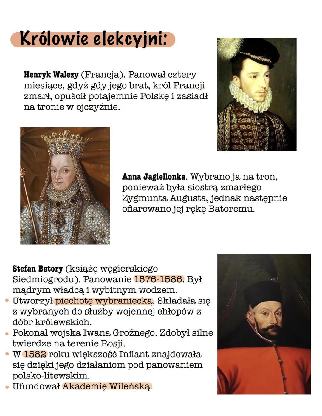 # RZECZPOSPOLITA
# MONARCHIĄ ELEKCYJNĄ
Bezpotomna
śmierć Zygmunta
Augusta- 1572 r.
BEZKRÓLEWIE
1573 r.
wolna elekcja - wybór króla przez