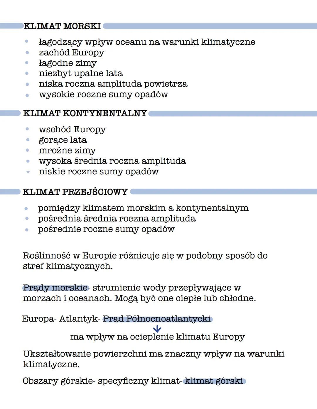 ZRÓŻNICOWANIE
KLIMATYCZNE EUROPY
STREFY KLIMATYCZNE W EUROPIE
okołobiegunowa
umiarkowana
podzwrotnikowa
STREFA KLIMATÓW OKOŁOBIEGUNOWYCH
• p
