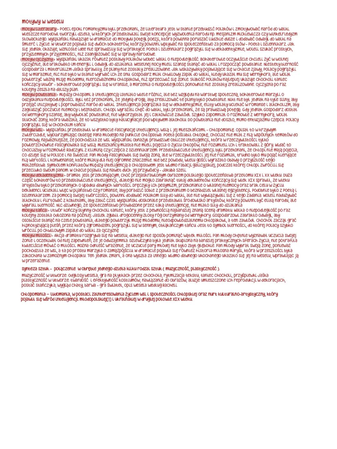 Wesele
Stanisław wyspiański
geneza
Wyspiański nie tylko wzorował się na znajomych, budując swoich bohaterów, ale wręcz były to konkretne oso