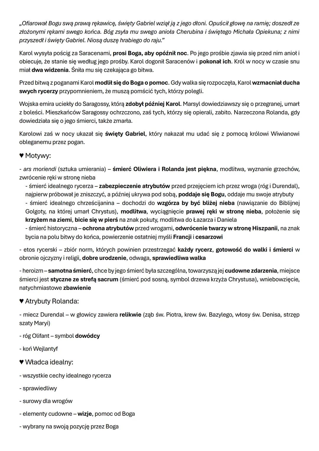 # „PIEŚŃ O ROLANDZIE”
♥ Czas powstania:
- XII wiek
♥ Geneza:
- *chanson de geste* (pieśń o czynach) – pieśń ukazująca waleczność legenda