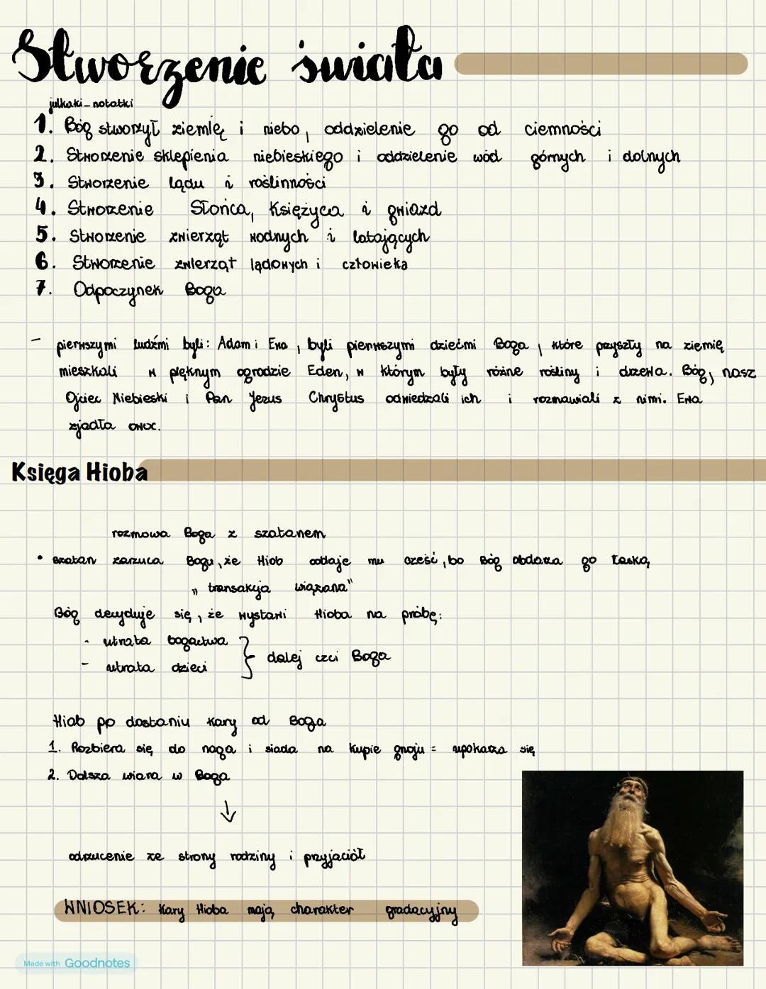 # Stworzenie suiała
julkaki-notatki
1. Bóg stworzył ziemię i niebo, oddzielenie go od ciemności
2. Stworzenie sklepienia niebieskiego i
