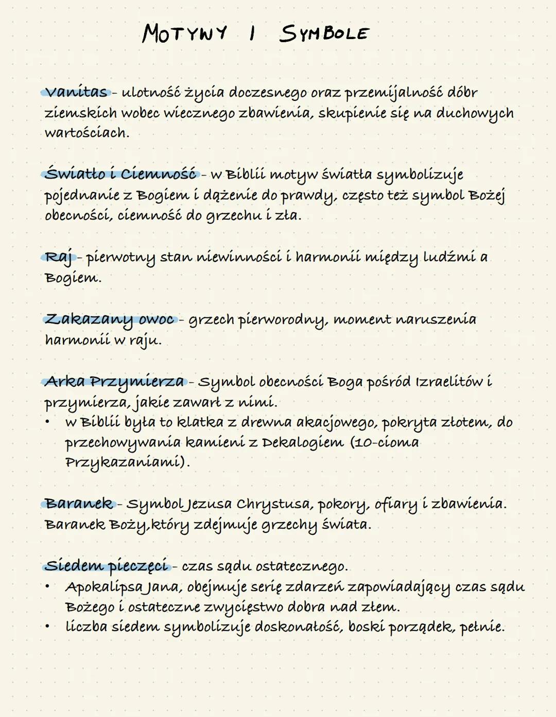 # Wrzesień
KLASA 5 # Biblia
POJĘCIA
Sacrum - wszystko co uważane jest za święte, boskie lub religijne. W
Biblii odnosi się do treści, miej