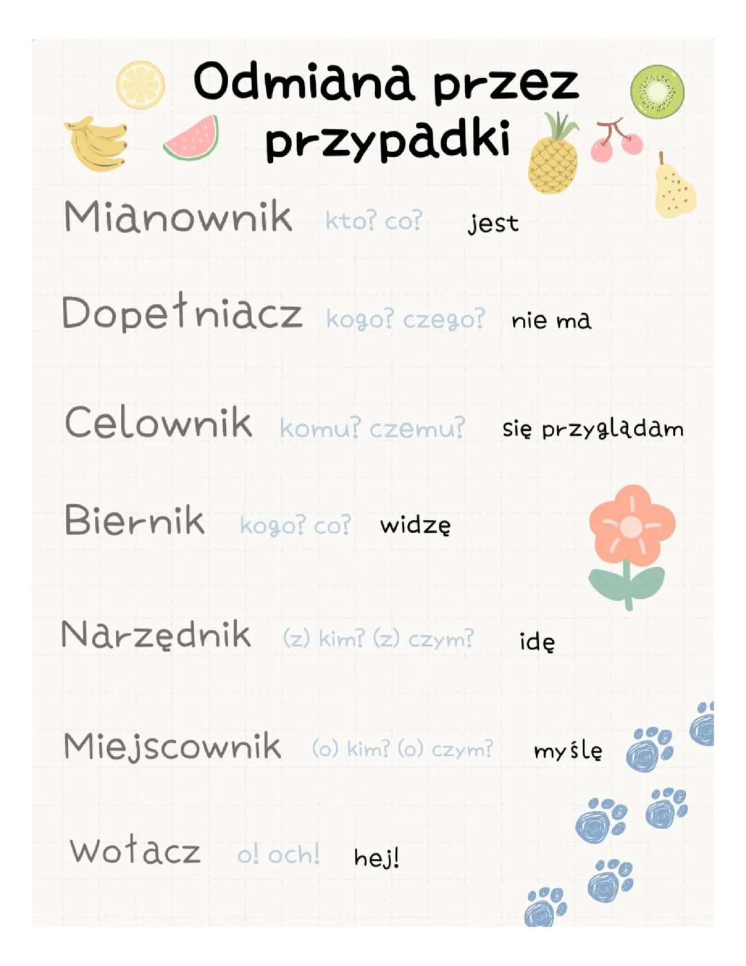 Odmiana przez przypadki