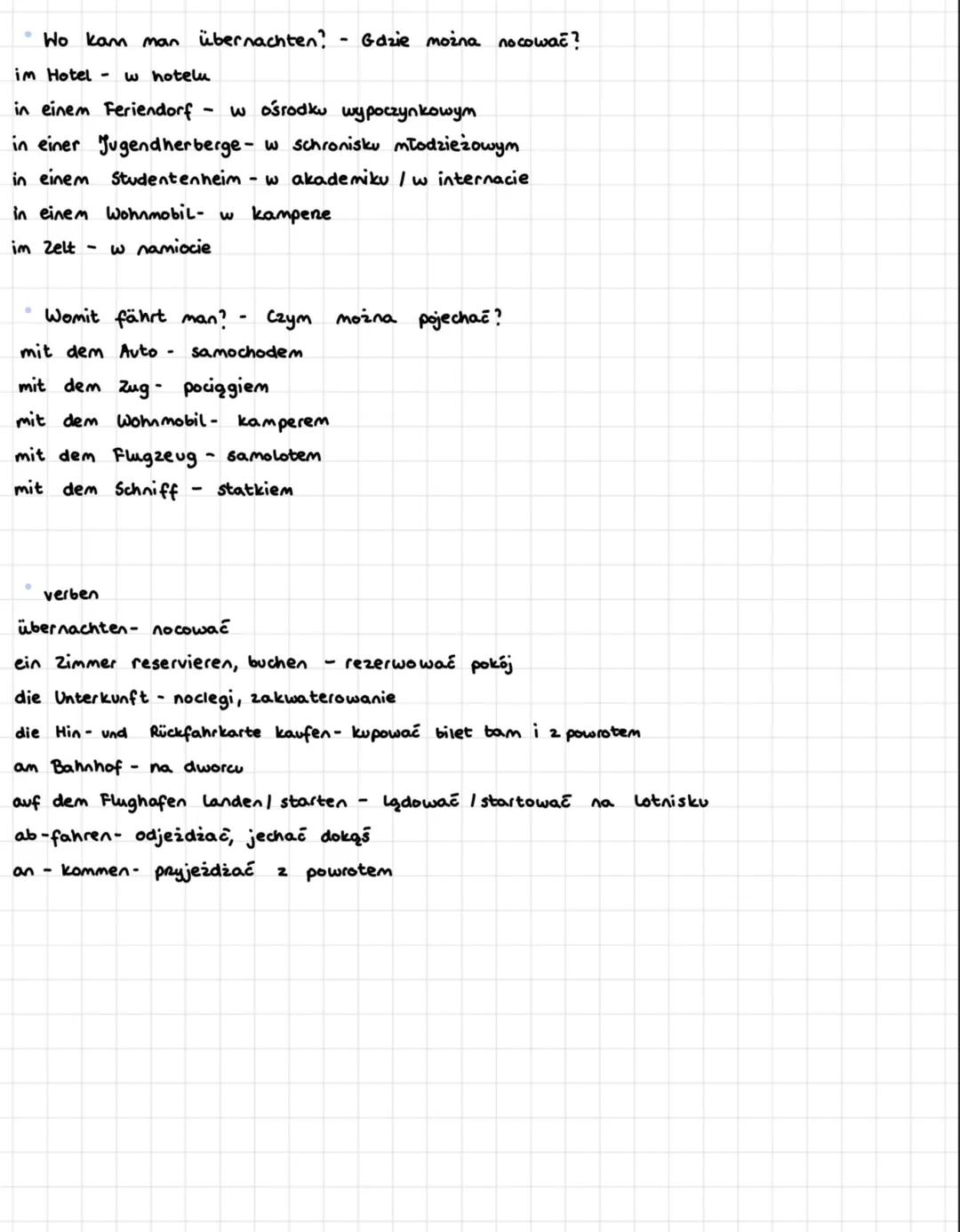 MEINE SOMMERFERIEN
* Wohin bist du (seid inr) gefahren/geflogen/ gereist? - Dokąd pojechałeś/poleciałeś/podróżowałeś
* auf - na
di