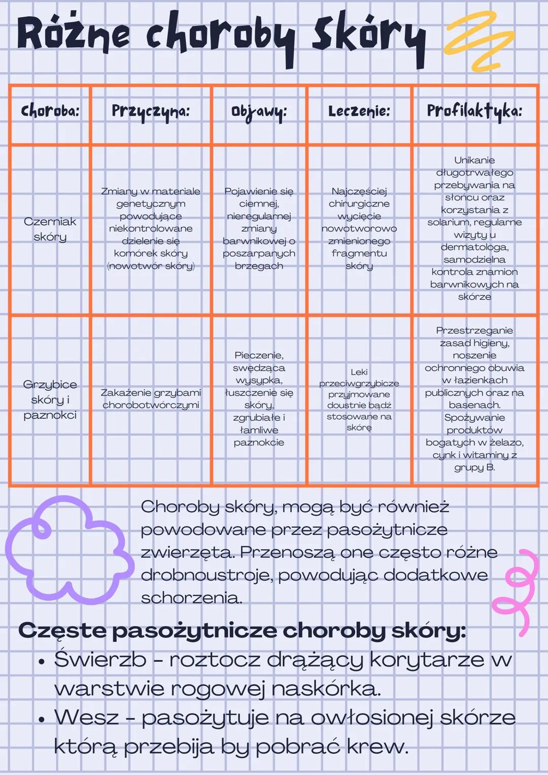 Higiena i
choroby skóry
3
Skóra jest bardzo narażone na różne urazy.
Wydzielina z gruczołów oraz zrogowaciały
naskórek stanowią świetną poży