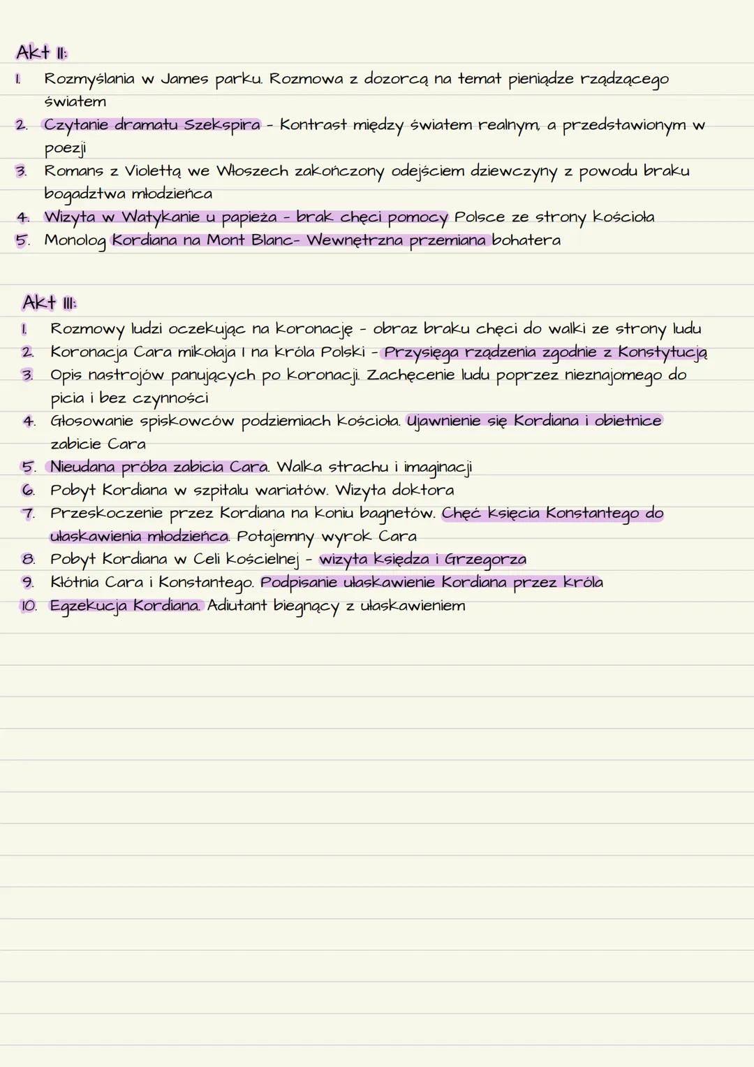 # Kordian
Gatunek literacki: dramat romantyczny
Czas akcji: 1799 do 1829
Miejsce akcji: Karpaty, Dwór na prowincji Europa, Warszawa
Kord
