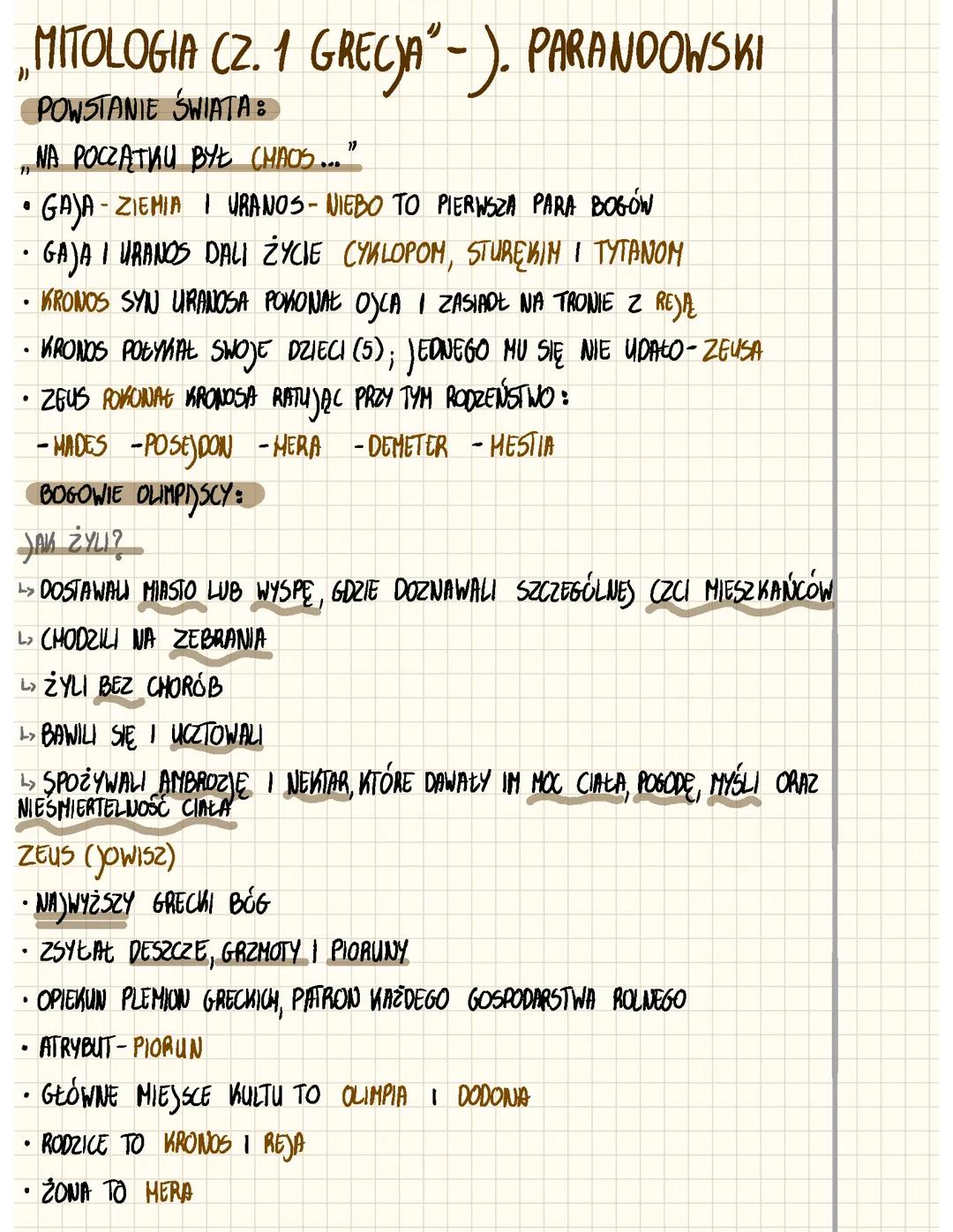 Mitologia grecka cz.1