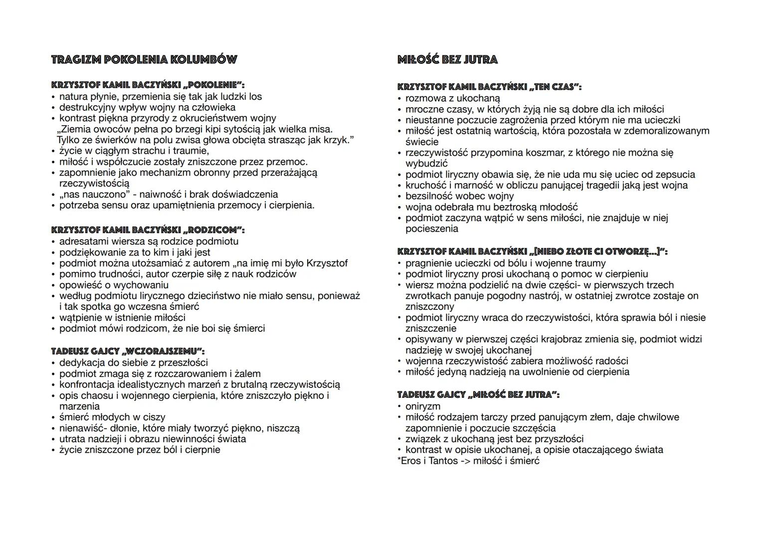 WOJNA I OKUPACJA
RAMY CZASOWE:
od 1.09.1939r. - wybuch II wojny światowej
do 8.05.1945r. - kapitulacja III Rzeszy
*wiele ważnych dzieł powst