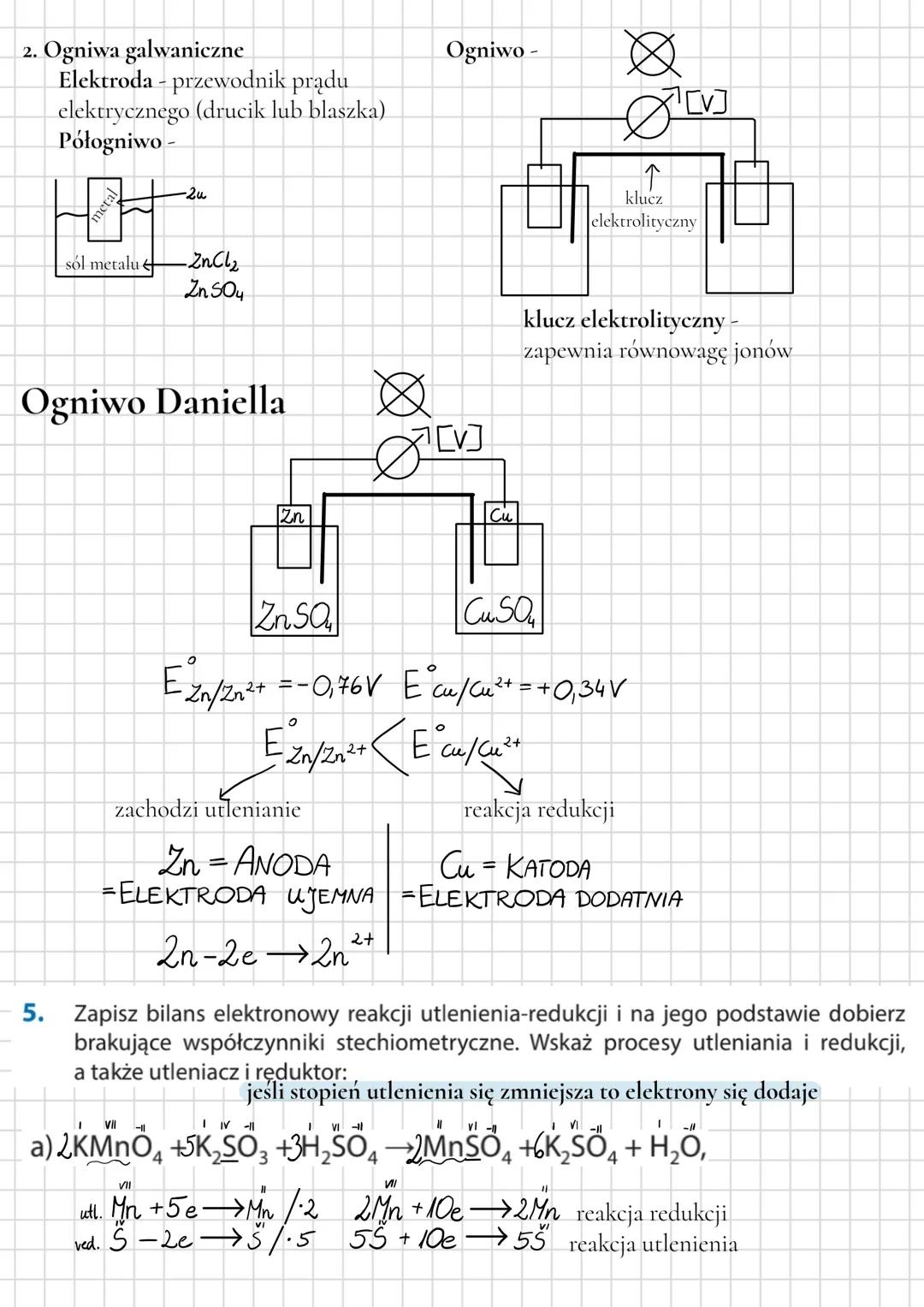 Elektrochemia
Temat: Stopień utlenienia pierwiastka
11
K₂O → II - wartościowy 2 wiązania
1. Reguły wyznaczania stopnie utlenienia
•
⚫ Reguła