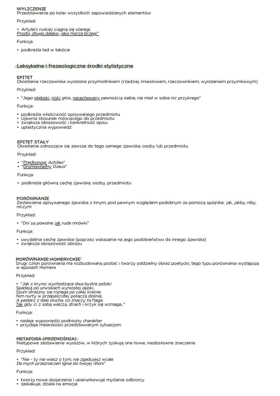 Srodki wyrazu artystycznego
Środki fonetyczne - środki brzmieniowe. Wszystkie zabiegi, które budują warstwę brzmieniową utworu, która
jest s