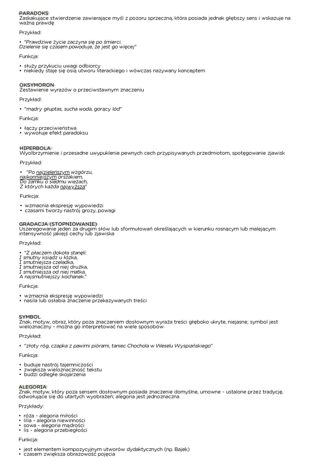 Srodki wyrazu artystycznego
Środki fonetyczne - środki brzmieniowe. Wszystkie zabiegi, które budują warstwę brzmieniową utworu, która
jest s