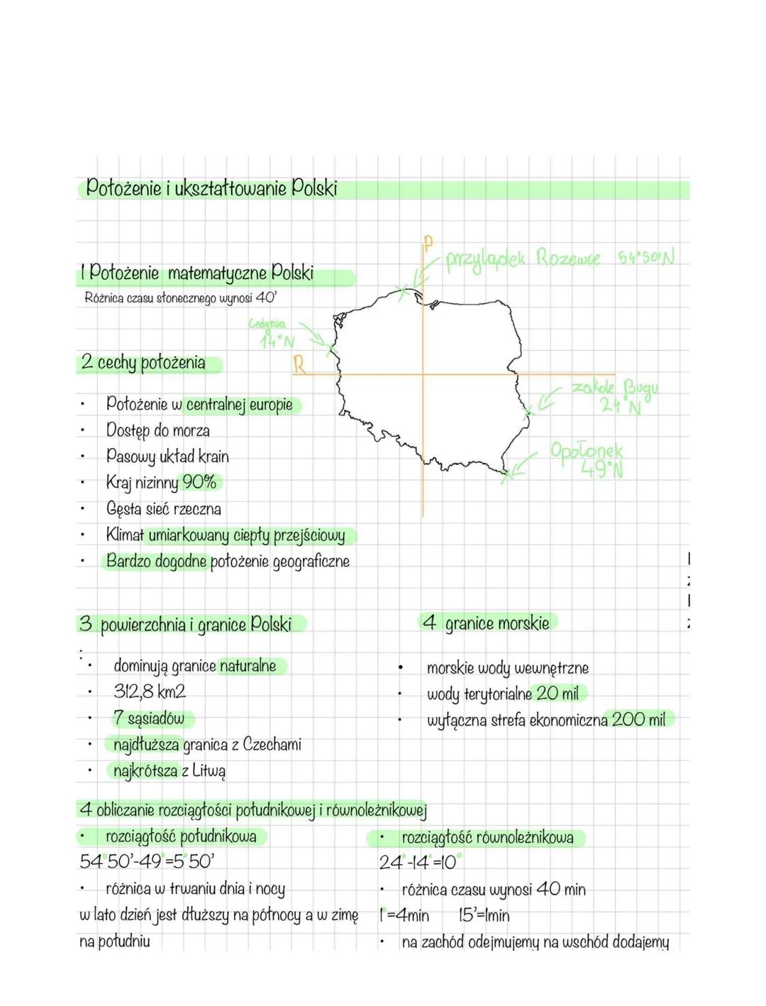 Położenie i ukształtowanie Polski