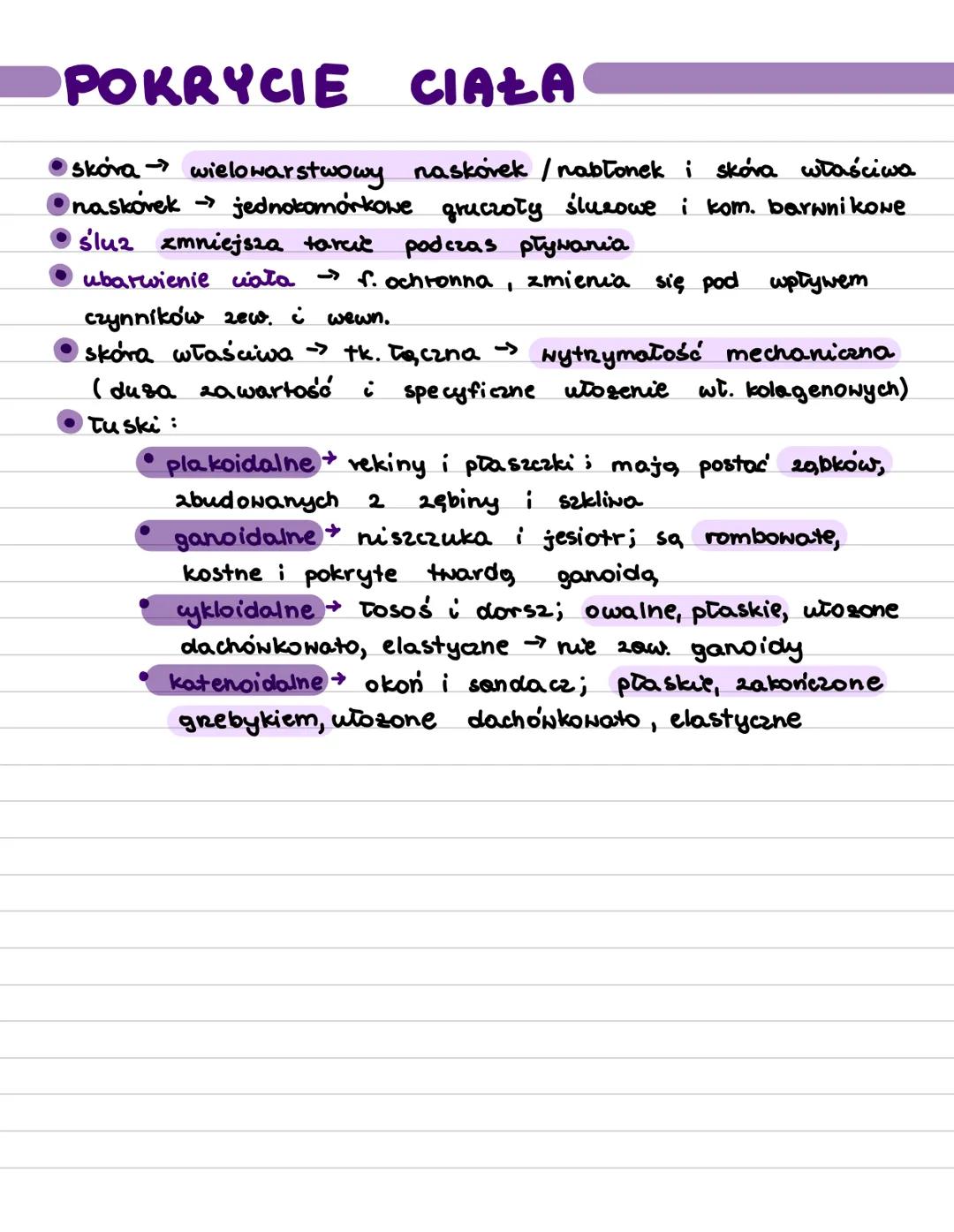 ->
skrzela
Ryby
pierwotnie wodne
wody słone i słodkie
zmiennociepine
wymiana gazowa
OGÓLNA BUDOWA
kształt ciała zależy od
środowiska zycia
u