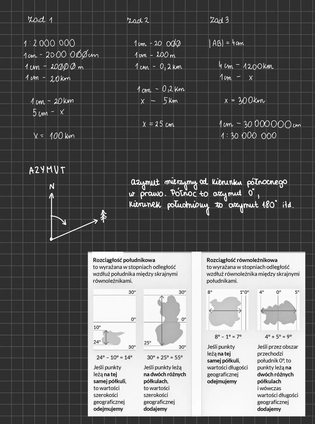 SKALE
liczbowa
1:100 000
tej sie oblicza
1cm² 100 m²
• mianowana
1cm-100km
• podziałka liniowa
1 cm
0
5km 10kn
ZADANIA NA MATURZE
1) Odległo