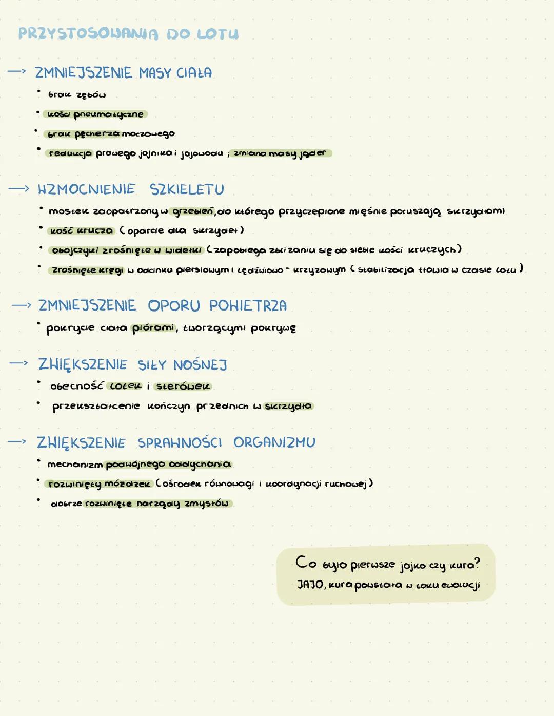 # PTAKI
> zuchwowce, owodniowce, statociepine
Lد pierwotnie (qolone
دیا podwójne oddychanie
Lد pochodzą od gaiów
# POKRYCIE CIAŁA
*