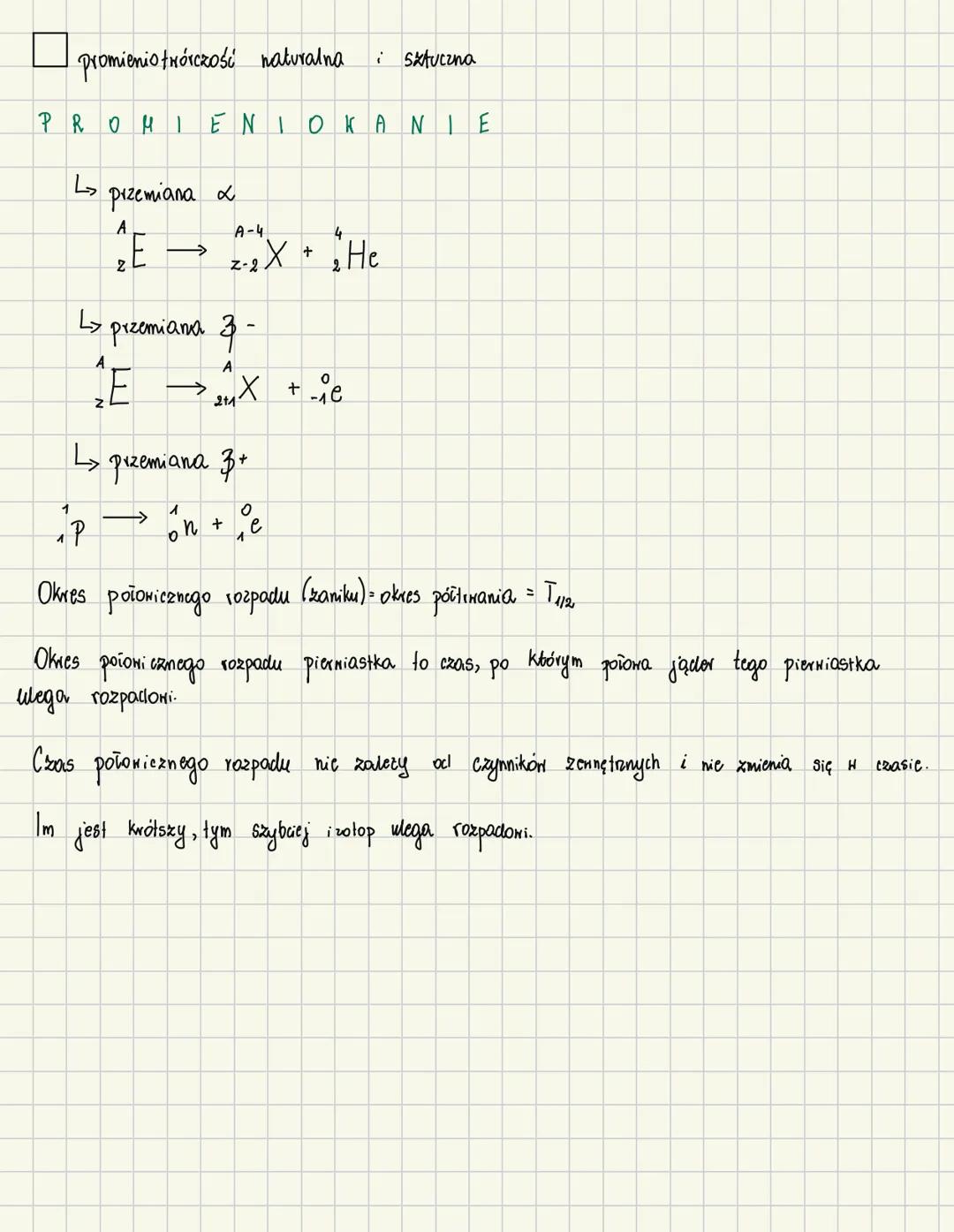# ATOM
☐ budona atomu
jadro
komorkone
proton-cząstka naładowana
dodatnio o masie $1u$
neutron - cząsteczka obojętna
elektrycznie o masie