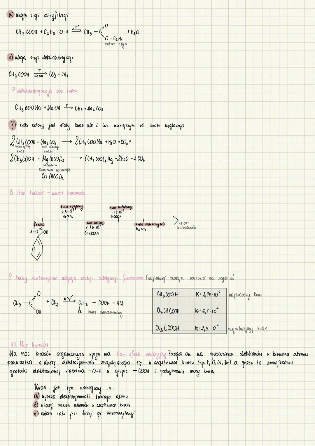 KWASY
KARBOKSYLOWE
1. BudoнO cząsteczki
R-COOH
grupa karboksylona
R
OH
2. Typy grup açqloxodoxomych
Alifatyczna, nasycona
H-COOH Kwas metano