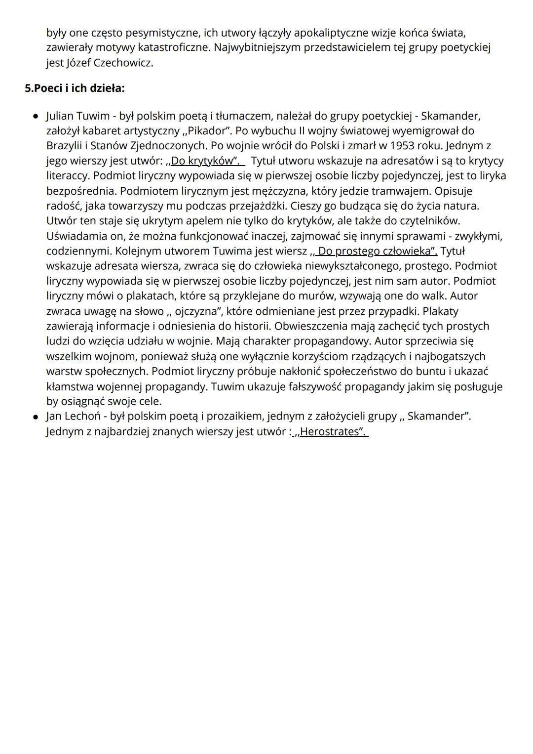 XX-lecie międzywojenne
1. Nazwa jest charakterystyczna tylko dla polskiej kultury i odnosi się do okresu
przypadającego między rokiem 1918-