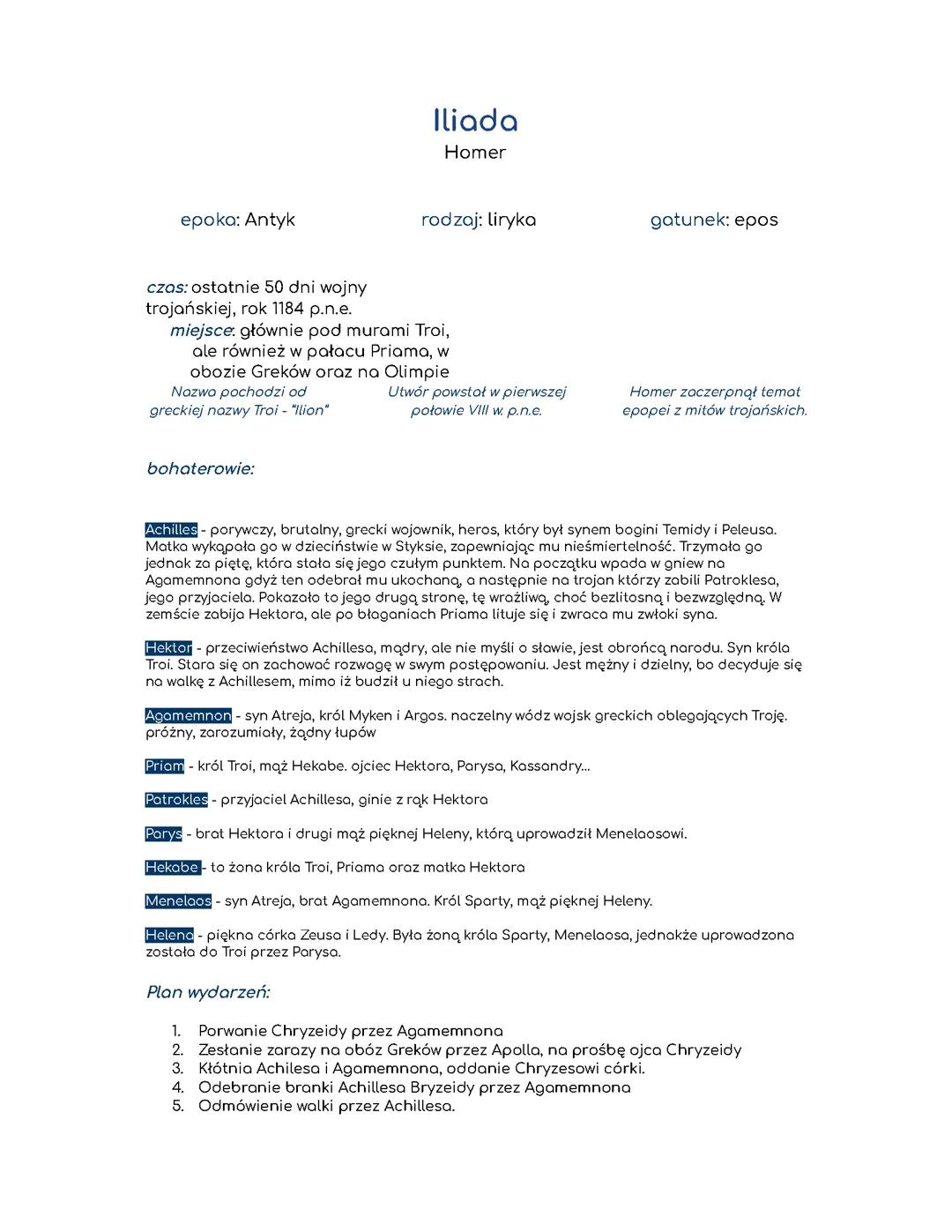 Iliada i Odyseja - Homer