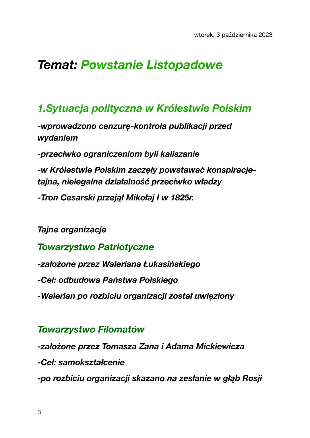 wtorek, 3 października 2023
Po upadku Księstwa Warszawskiego
1.Podział ziem Polskich
- Królestwo Polskie 1815r.
- Wielkie Księstwo Pozna
