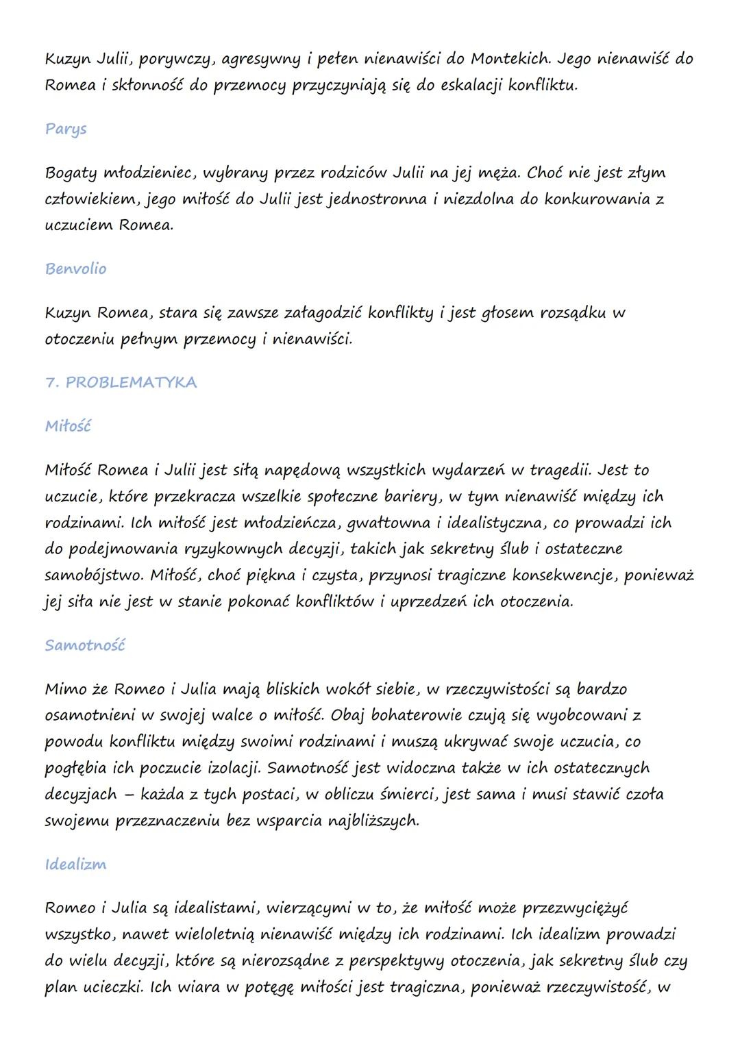 # Romeo i Julia
1. GATUNEK
- dramat (rodzaj literacki)
- tragedia mitosna (gatunek literacki), określana również jako dramat romantyczny