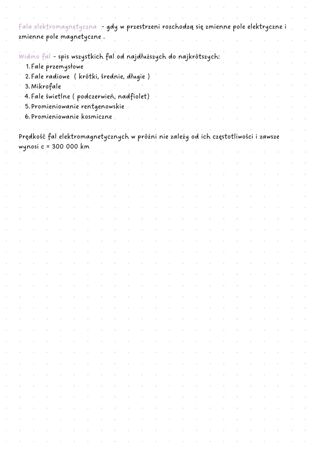 FIZYKA
Drgania i fale
Do opisu ruchu drgającego stosujemy następujące wielkości :
amplituda Ato maksymalne wychylenie z położenia równowagi