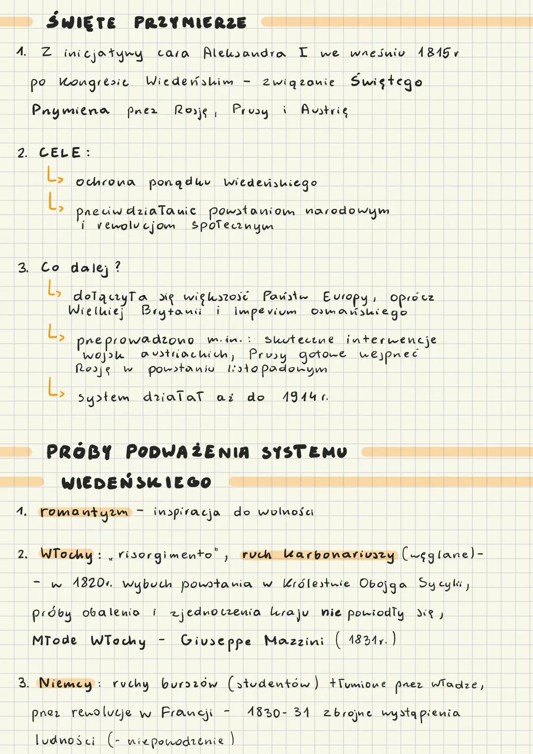 # KONGRES
WIEDEŃSKI
CELE I ZASADY
1. CELE I INNE
ustanowienie międzynarodowego Tadu po pokonaniu
Francji
w obradach wzięli udział m.in.
