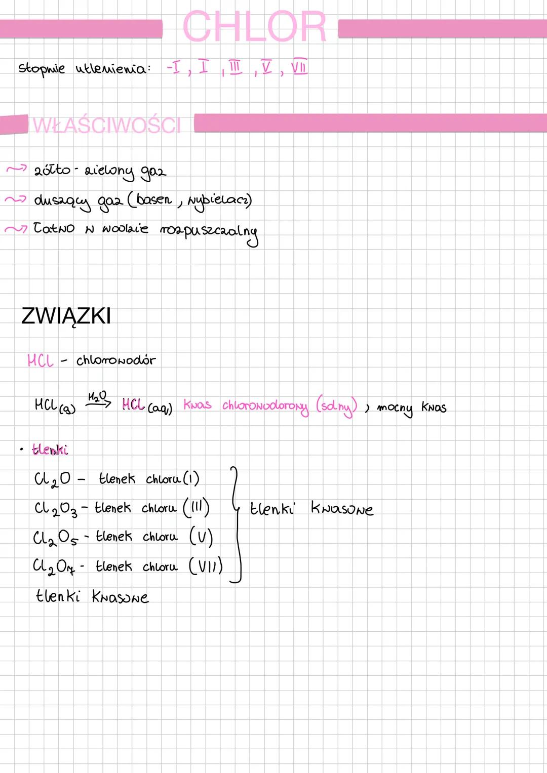 # FLUOR
Fluor (od fluoryt)
Chlor (Tac. chlorum -äätty)
Brom (grc. bromos-śmierdzący ciecz (czerwony))
Jod (Tac.
jodum - fioletony) (nied