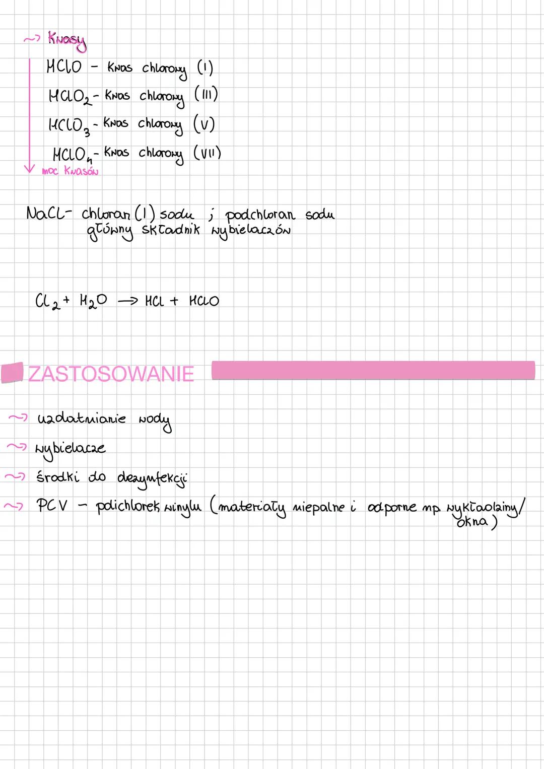 # FLUOR
Fluor (od fluoryt)
Chlor (Tac. chlorum -äätty)
Brom (grc. bromos-śmierdzący ciecz (czerwony))
Jod (Tac.
jodum - fioletony) (nied