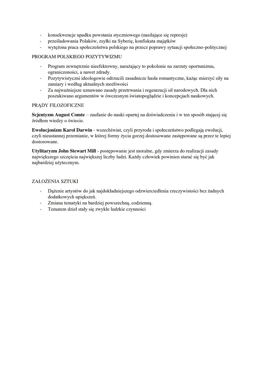 # POZYTYWIZM
Pozytywizm nazwa okresu literackiego, funkcjonuje wyłącznie w literaturze polskiej, bo w Europie
funkcjonowały nazwa naturaliz