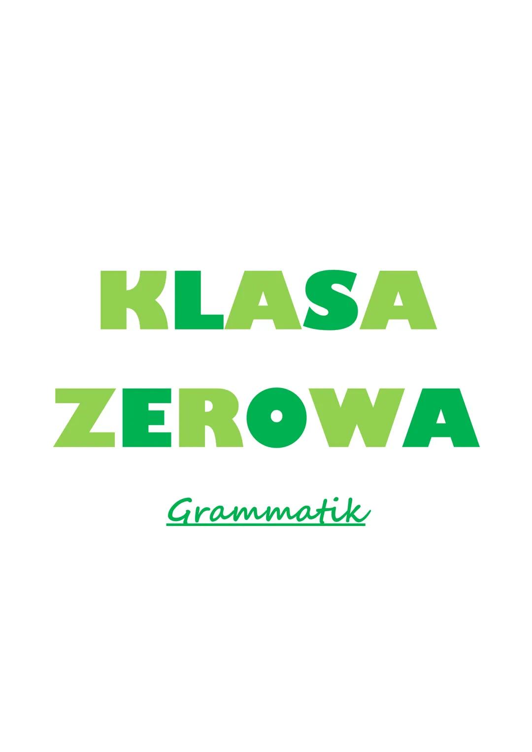 KLASA
ZEROWA
Grammatik RODZAJNIK
Der Artikel
W języku niemieckim występuje:
.
•
rodzajnik nieokreślony (der unbestimmte Artikel)
ein - dla r