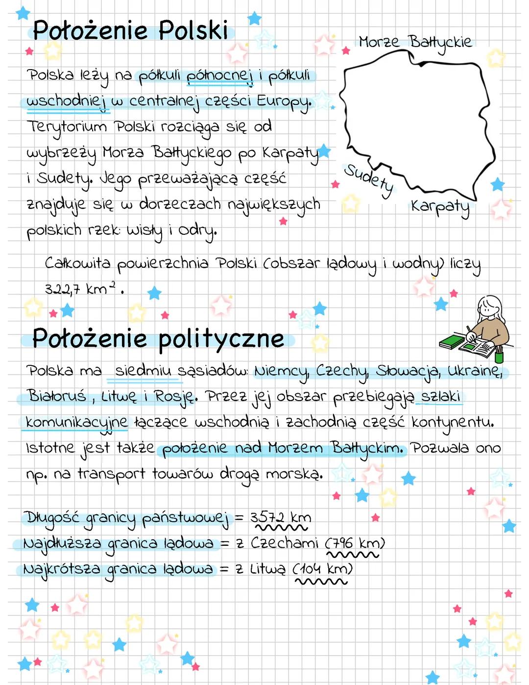 Położenie i granice Polski