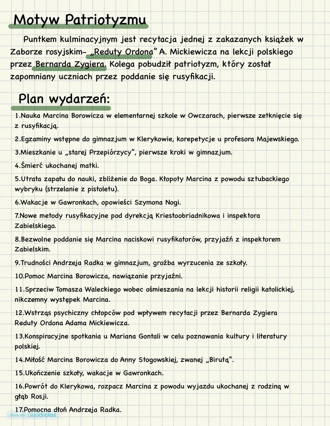 ,,Syzyfowe prace”- Stefan Żeromski
Czas akcji ok. 1872-1881
:
Miejsce akcji:
Gawronki, Owczary, Kleryków- Marcin Borowicz
Pajęczyn Dolny, Py